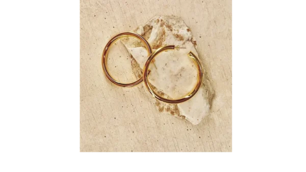 Golden Large Hoops