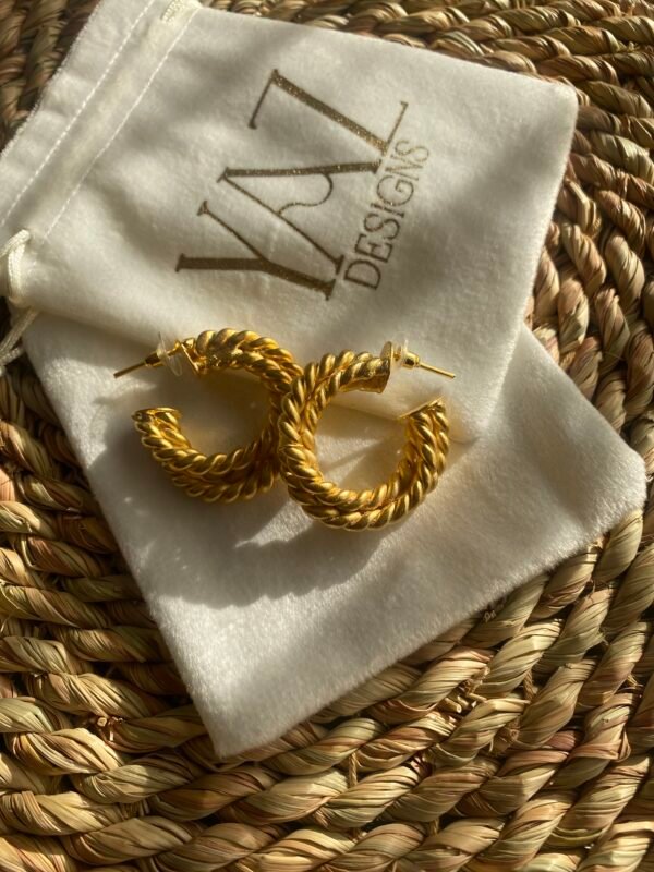 Elevated Hoops - Golden Shiny - Image 2