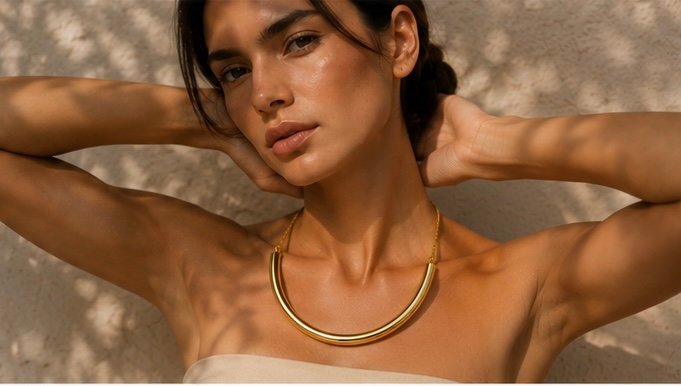 Chic Golden Shiny Choker